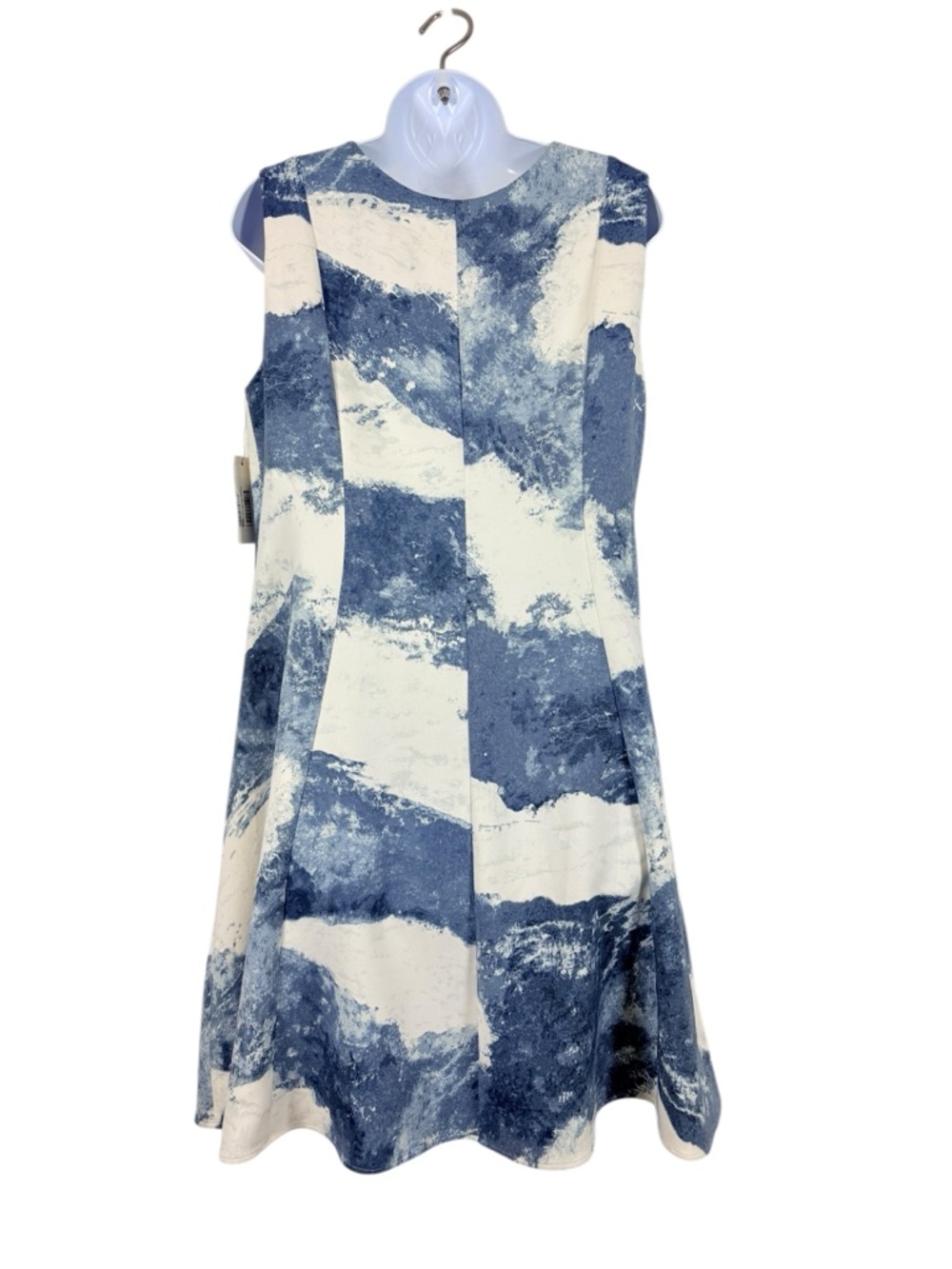 NIC+ZOE Blue and Cream Mini Dress - Picture 5 of 12